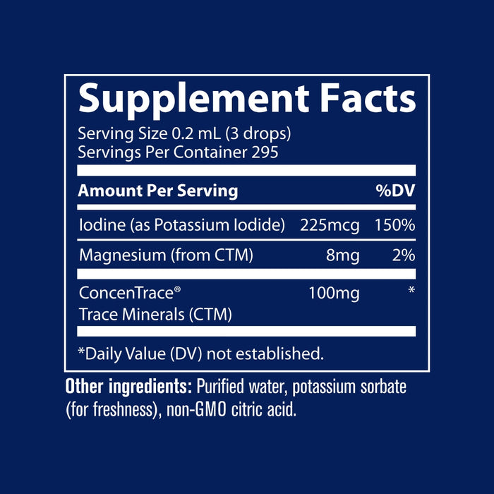 Get essential nutrients with ionic iodine trace minerals